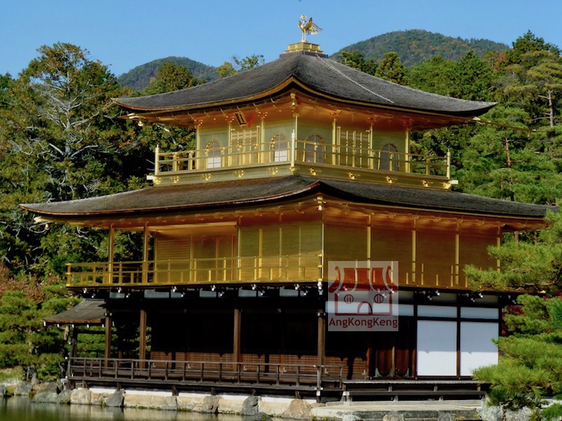 日本京都金閣寺Japan Kyoto Kinkakuji Golden Pavilion